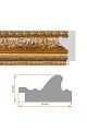 Рамка багетная для картин со стеклом 70 x 50 см, РБ-120