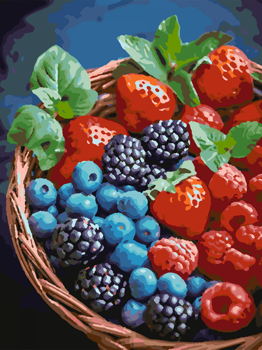 Картина по номерам без подрамника «Вкус лета» 40x30 см