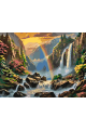Картина по номерам без подрамника «Водопад» 50x40 см