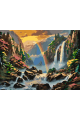 Картина по номерам без подрамника «Водопад» 40x30 см