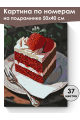 Картина по номерам на подрамнике «Кусочек торта» 50x40 см