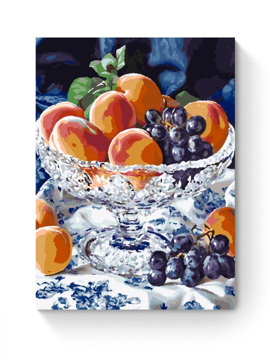 Картина по номерам на подрамнике «Персики» 50x40 см
