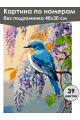 Картина по номерам без подрамника «Птичка весны» 40x30 см