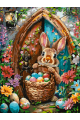 Картина по номерам без подрамника «Кролик» 40x30 см
