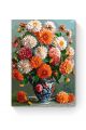 Картина по номерам на подрамнике «Георгины» 50x40 см