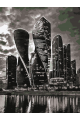 Картина по номерам без подрамника «Небоскрёбы» 130x100 см
