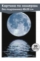 Картина по номерам без подрамника «Полнолуние» 40x30 см