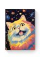 Картина по номерам на подрамнике «Цветной кот» 50x40 см