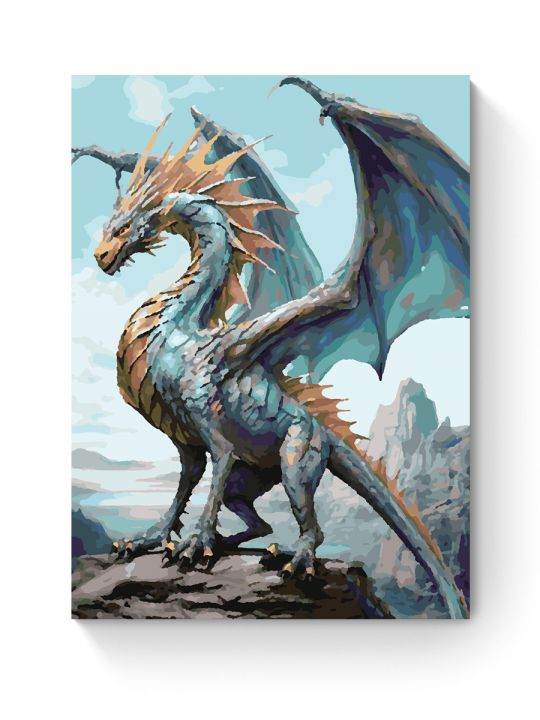 Картина по номерам на подрамнике «Дракон» 50x40 см
