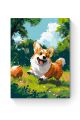 Картина по номерам на подрамнике «Милый корги» 50x40 см