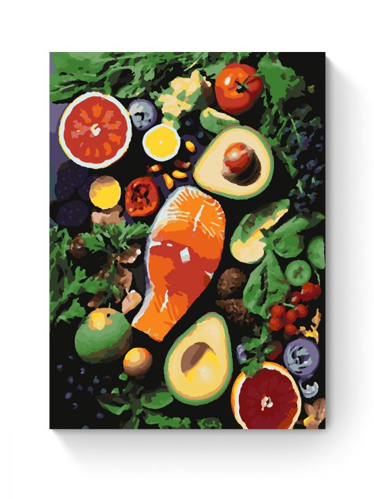 Картина по номерам на подрамнике «Микс вкусов» 40x30 см
