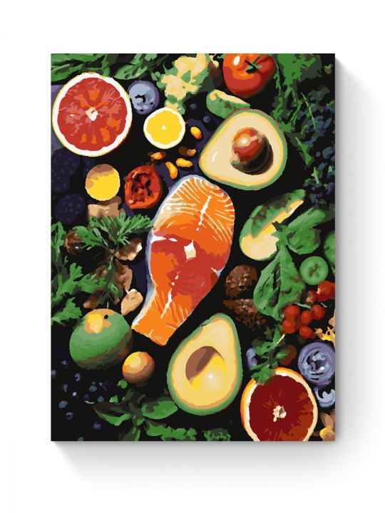 Картина по номерам на подрамнике «Микс вкусов» 50x40 см
