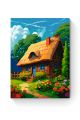 Картина по номерам на подрамнике «Сказочный дом» 50x40 см
