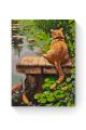 Картина по номерам на подрамнике «Котик рыболов» 50x40 см