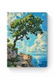 Картина по номерам на подрамнике «Дуб на скале» 50x40 см
