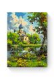 Картина по номерам на подрамнике «Храм у реки» 50x40 см