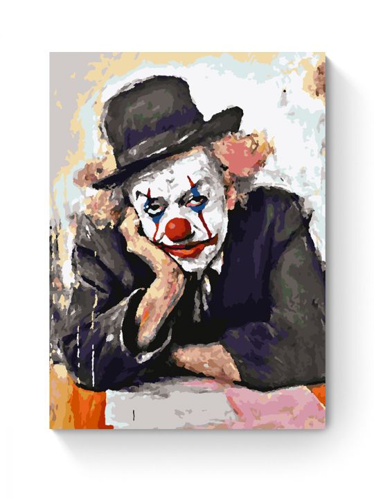 Картина по номерам на подрамнике «Клоун» 50x40 см