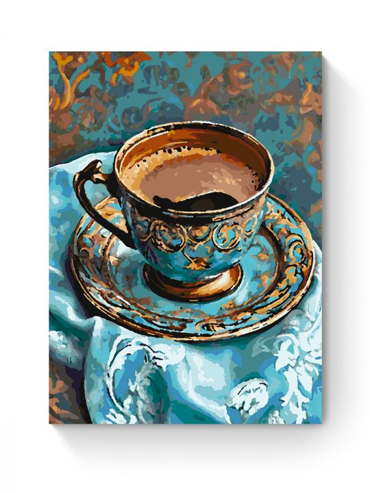 Картина по номерам на подрамнике «Турецкий кофе» 50x40 см