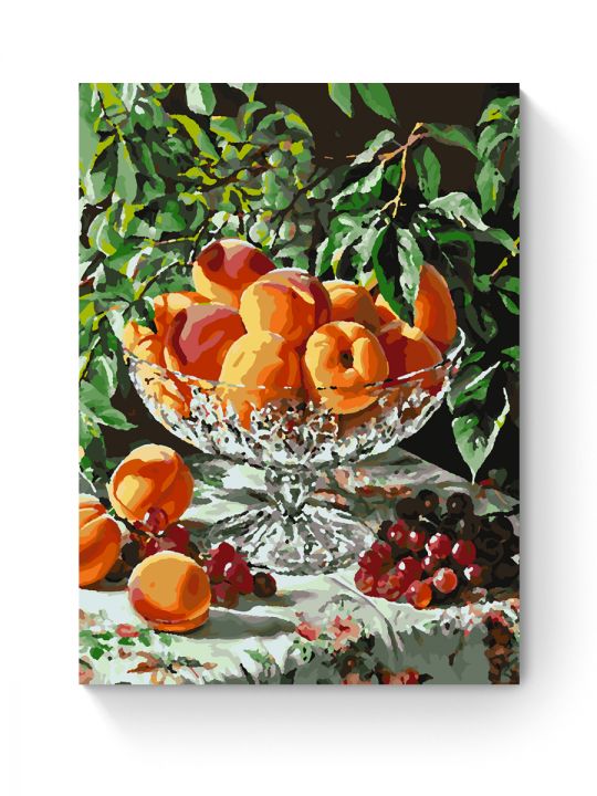 Картина по номерам на подрамнике «Персики» 50x40 см