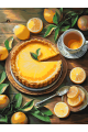 Картина по номерам без подрамника «Лимонный вкус» 130x100 см