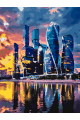 Картина по номерам на подрамнике «Мегаполис» 35x25 см