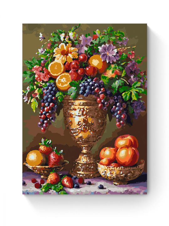 Картина по номерам на подрамнике «Фруктовый пир» 50x40 см