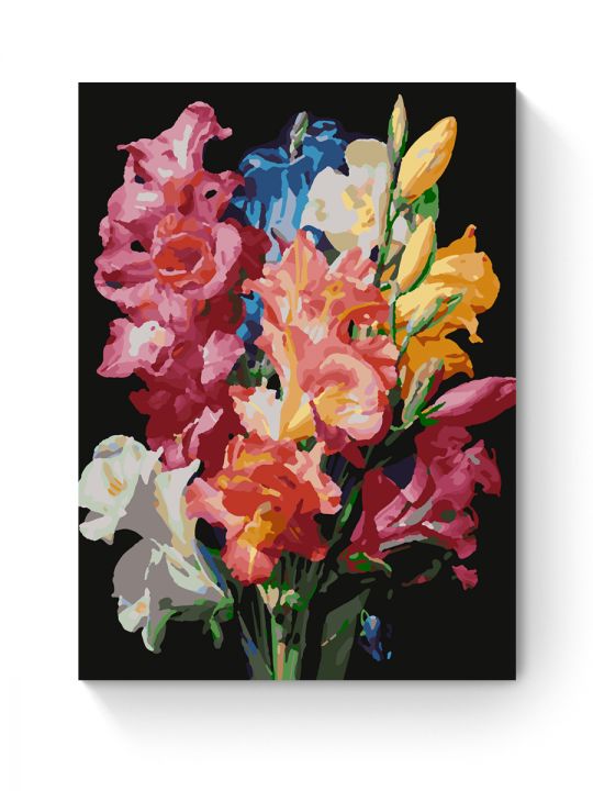 Картина по номерам на подрамнике «Гладиолусы» 40x30 см