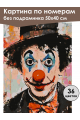 Картина по номерам без подрамника «Клоун» 50x40 см