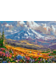 Картина по номерам на подрамнике «Горная долина» 50x40 см
