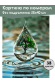 Картина по номерам без подрамника «Капля жизни» 50x40 см