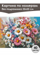 Картина по номерам без подрамника «Ромашки» 35x25 см