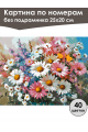 Картина по номерам без подрамника «Ромашки» 25x20 см