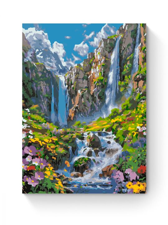 Картина по номерам на подрамнике «Водопад» 50x40 см