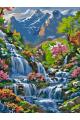 Картина по номерам без подрамника «Водопад» 40x30 см