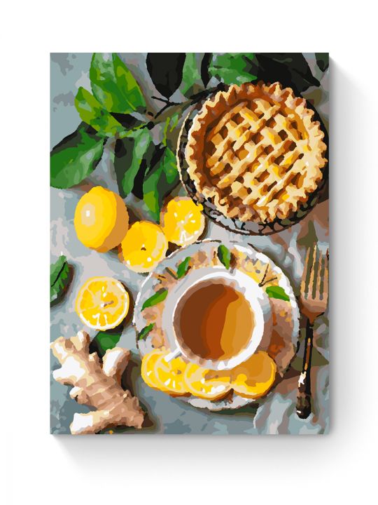 Картина по номерам на подрамнике «Лимонный вкус» 40x30 см