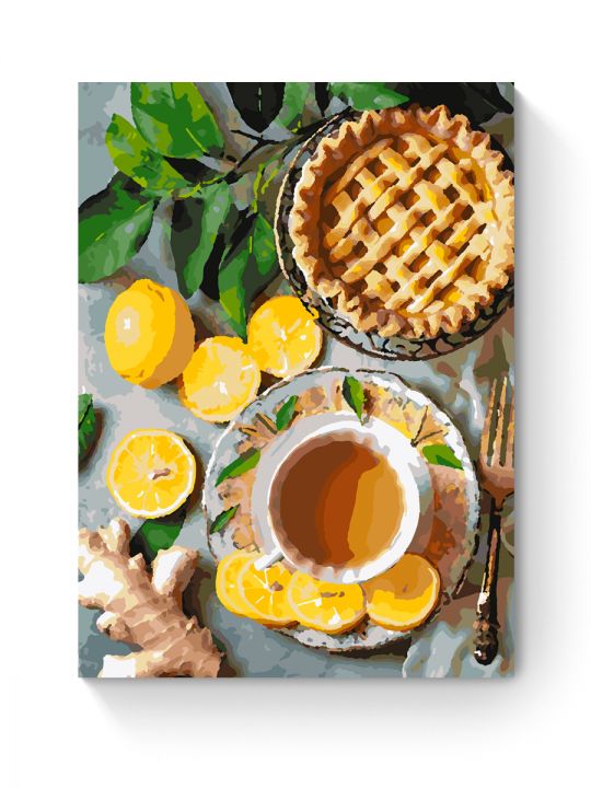 Картина по номерам на подрамнике «Лимонный вкус» 50x40 см