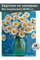 Картина по номерам без подрамника «Ромашки» 50x40 см