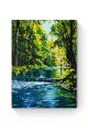 Картина по номерам на подрамнике «Лесная река» 50x40 см