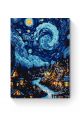 Картина по номерам на подрамнике «Звездная ночь» 40x30 см