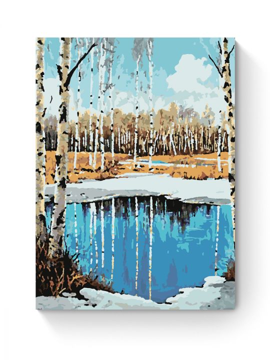 Картина по номерам на подрамнике «Ранняя весна» 50x40 см