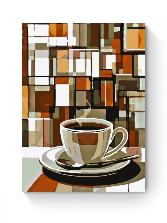 Картина по номерам на подрамнике «Чашка кофе» 50x40 см