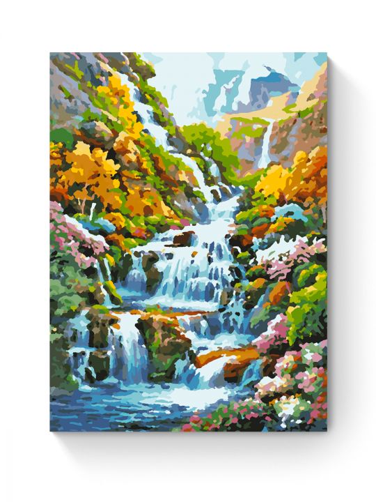Картина по номерам на подрамнике «Водопад» 40x30 см