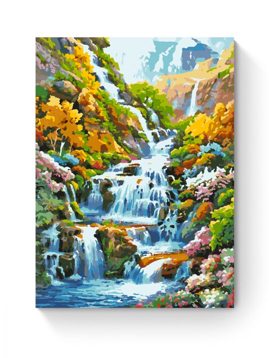 Картина по номерам на подрамнике «Водопад» 50x40 см