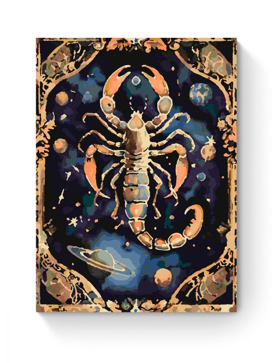 Картина по номерам на подрамнике «Скорпион» 40x30 см