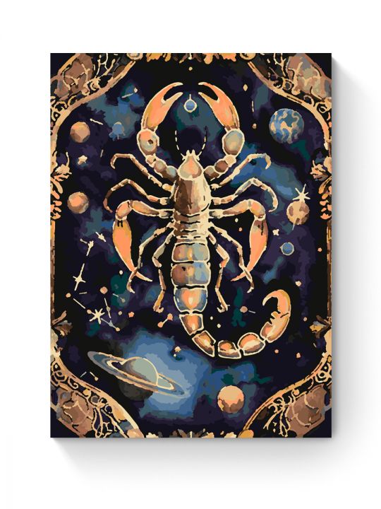 Картина по номерам на подрамнике «Скорпион» 50x40 см