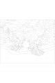 Картина по номерам без подрамника «Белые голуби» 25x20 см