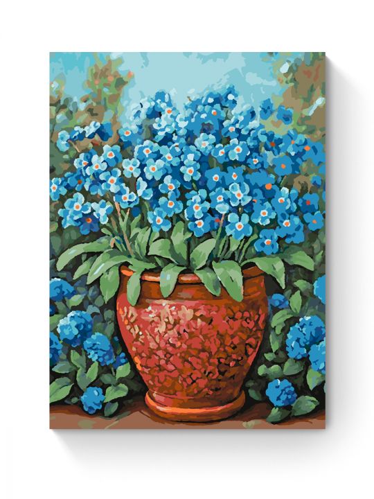 Картина по номерам на подрамнике «Незабудки» 35x25 см