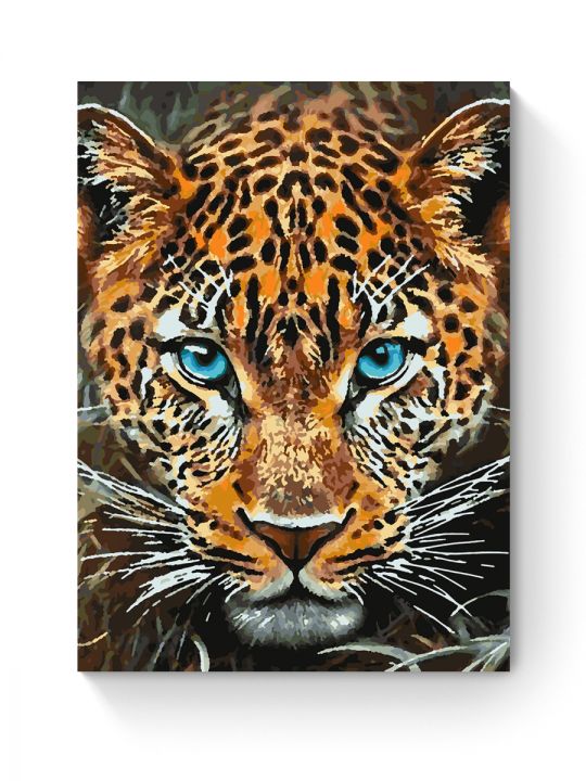 Картина по номерам на подрамнике «Леопард» 50x40 см