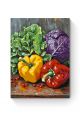 Картина по номерам на подрамнике «Спелые овощи» 40x30 см