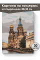 Картина по номерам на подрамнике «Спас на Крови» 40x30 см